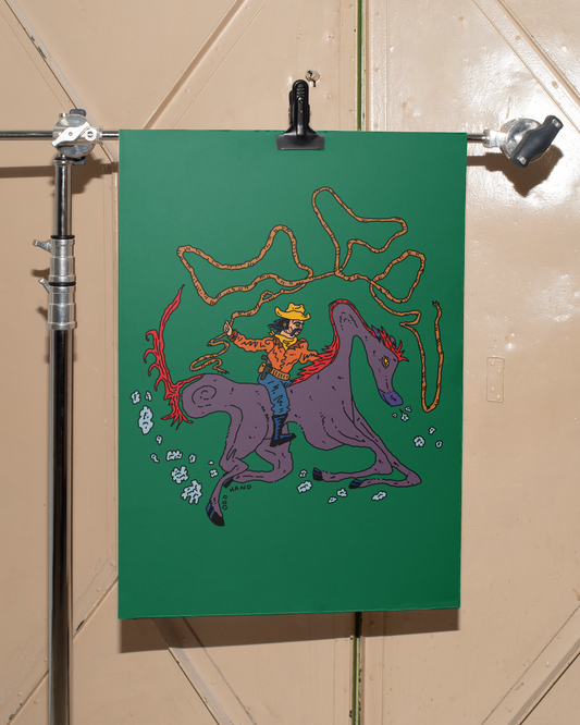 Lasso Cowboy Print