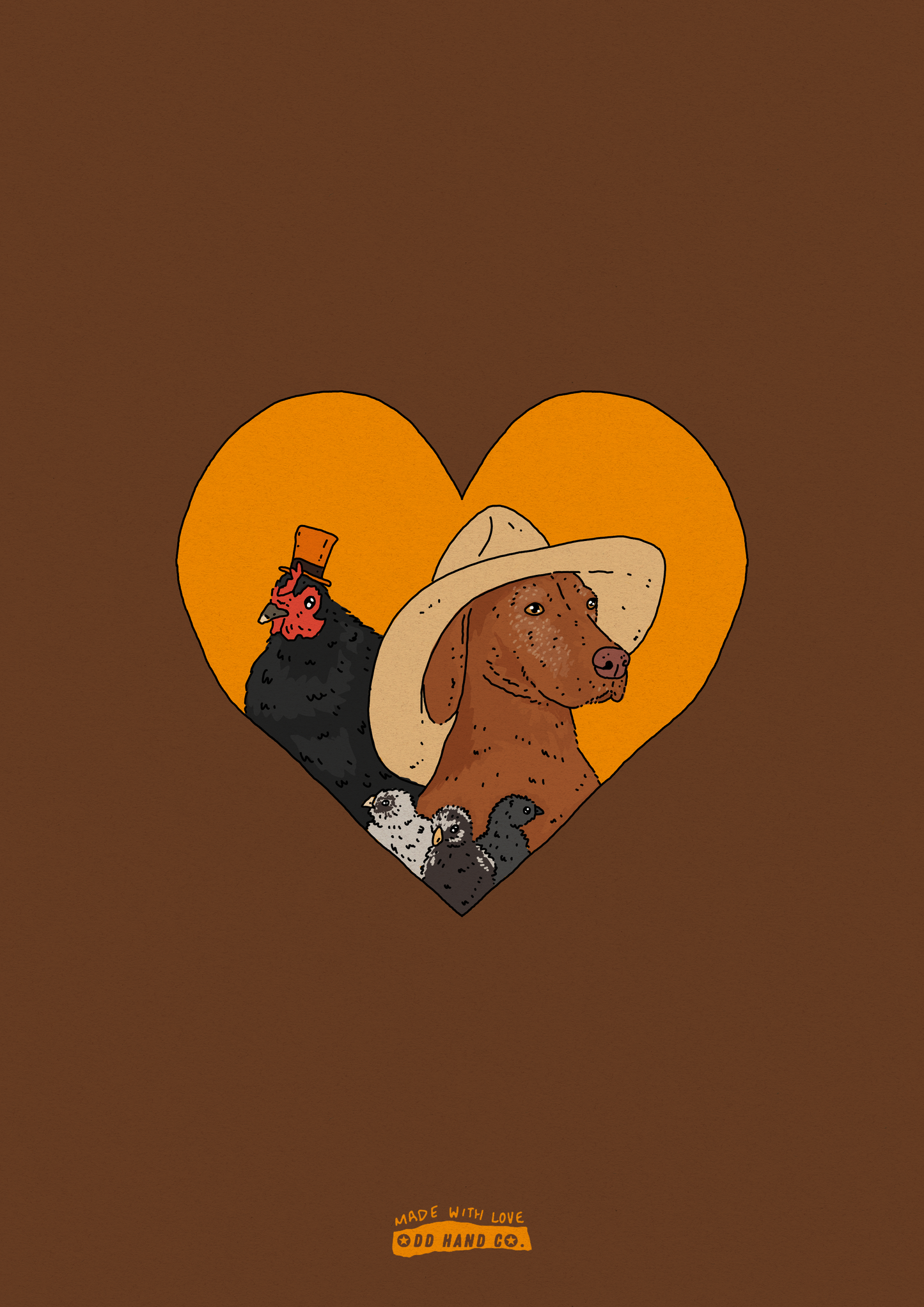 Custom Pet-In-A-Heart Portrait