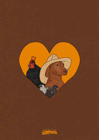 Custom Pet-In-A-Heart Portrait