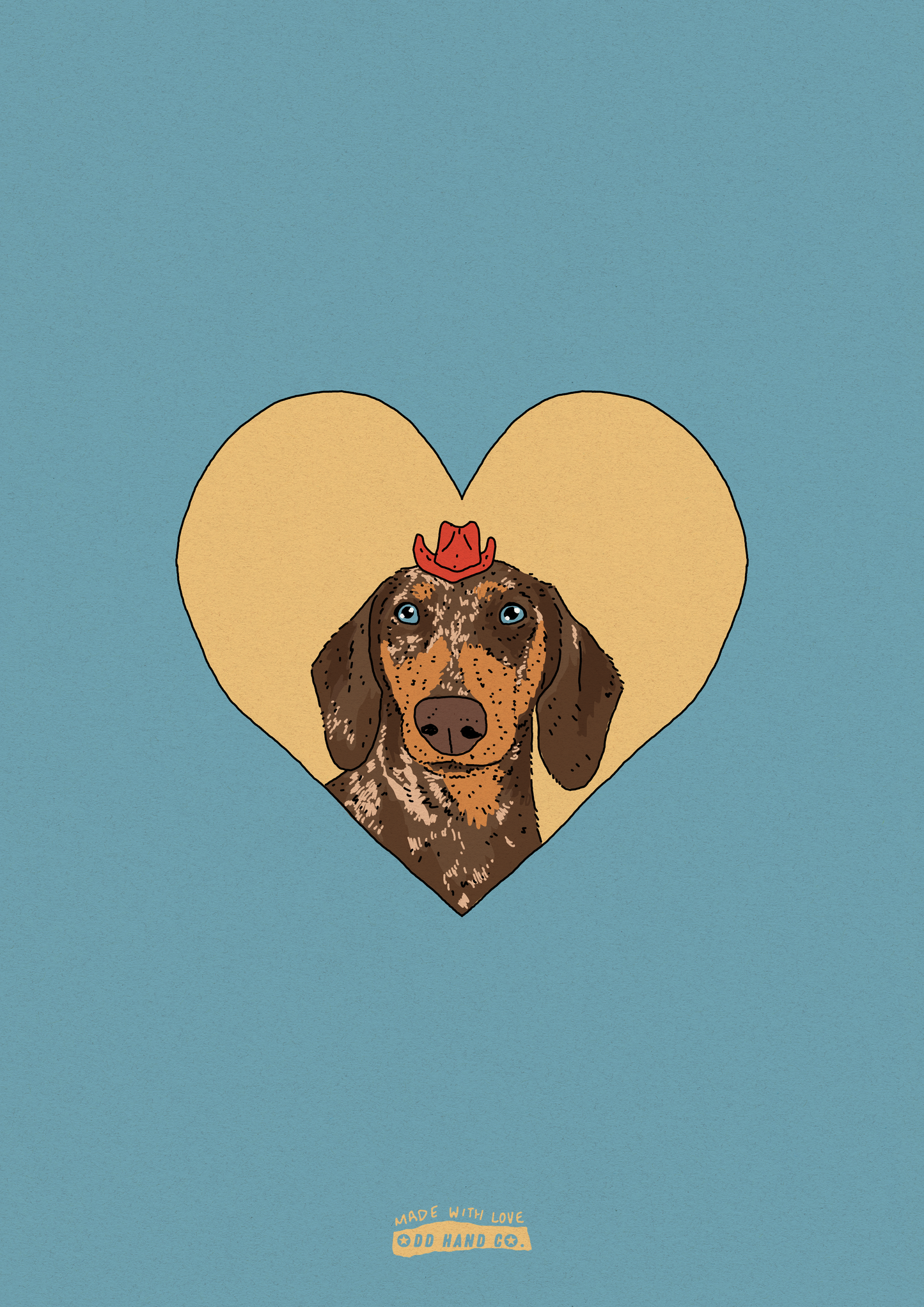 Custom Pet-In-A-Heart Portrait
