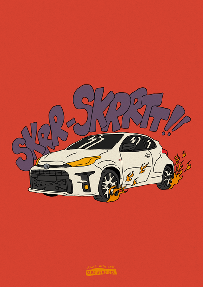 Custom Cartoon Car Portrait