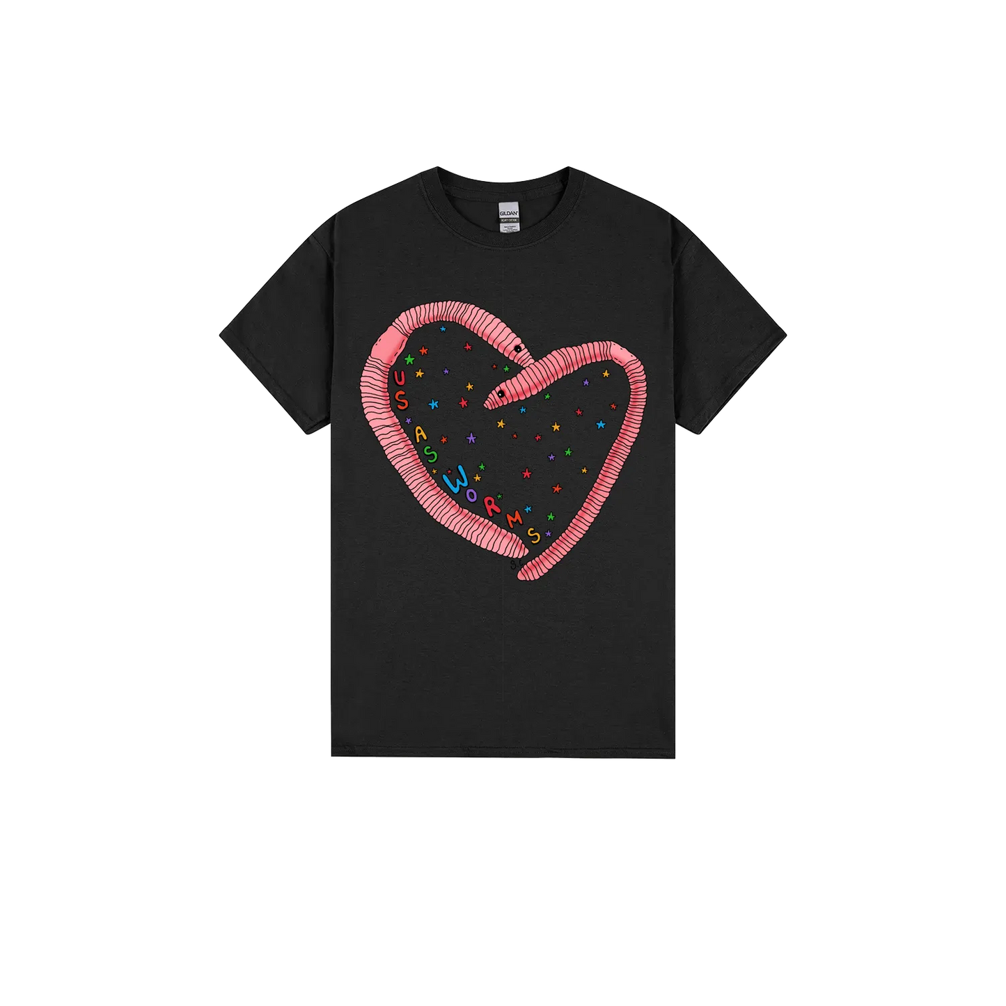 Black front flat lay