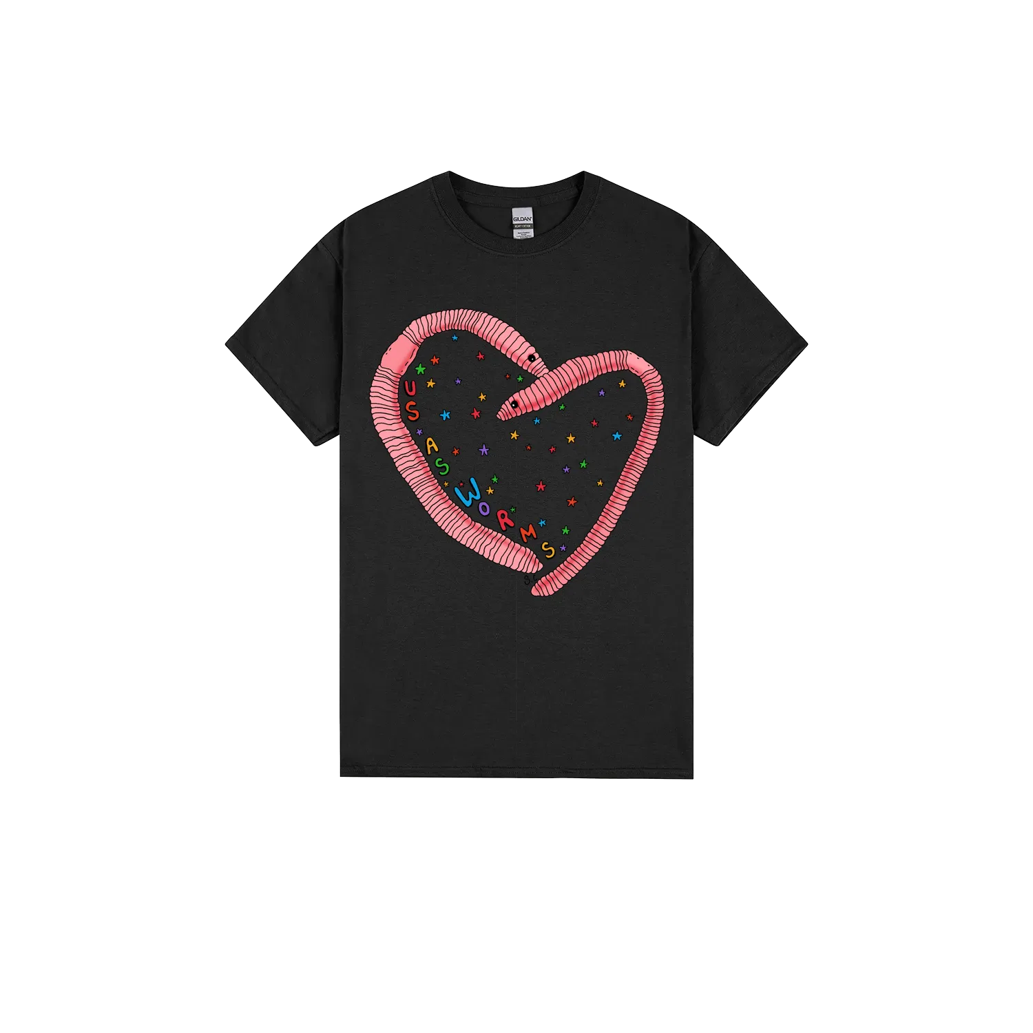 Black front flat lay