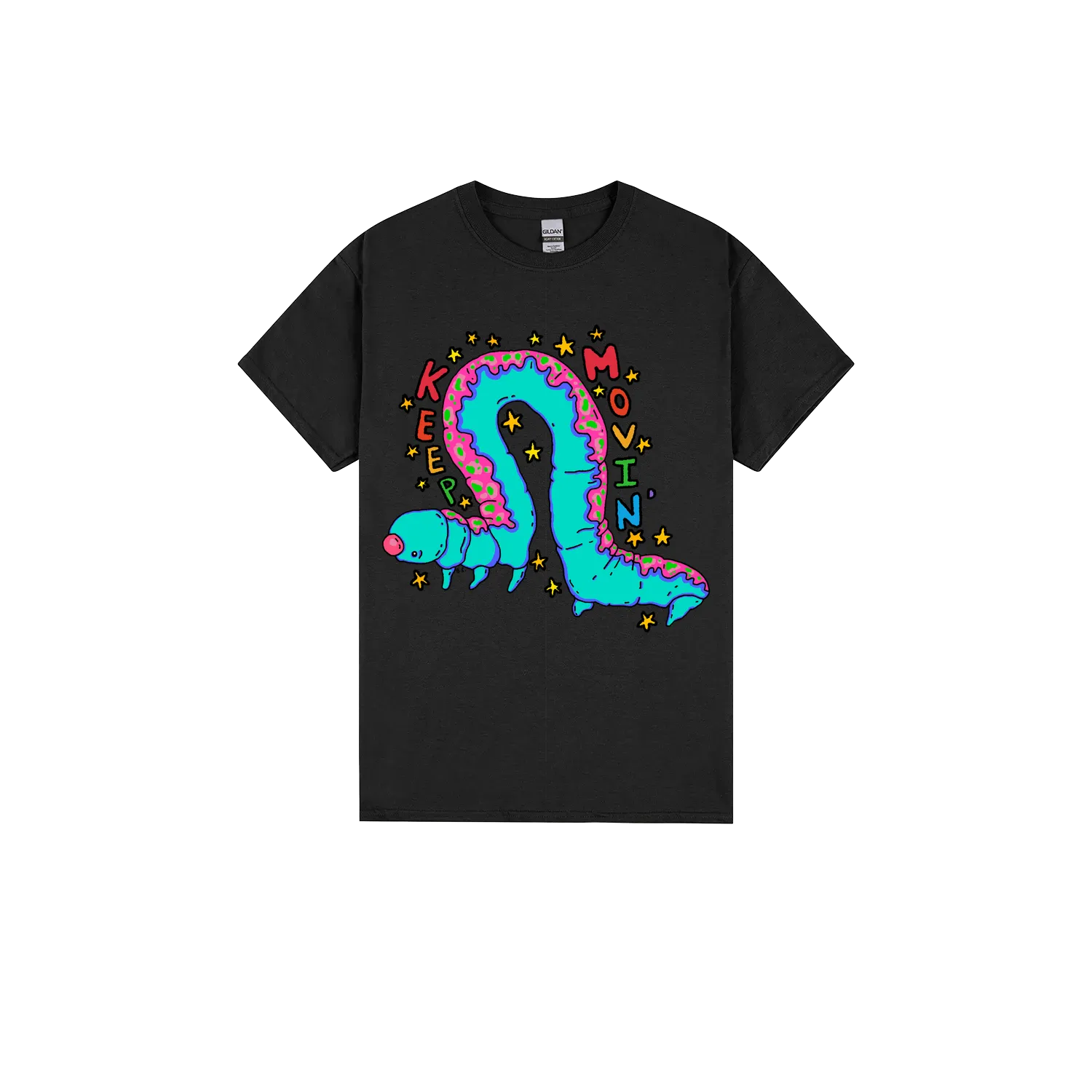 Black front flat lay