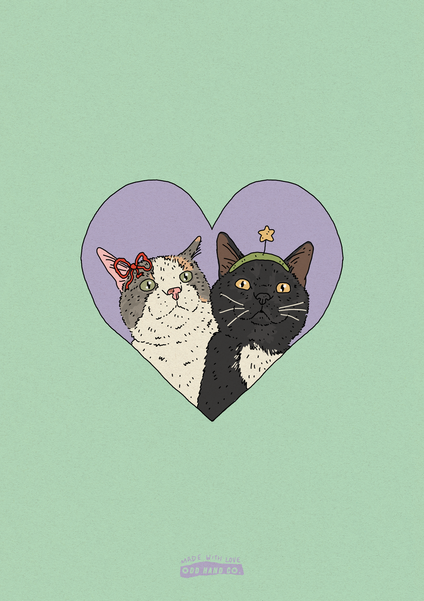 Custom Pet-In-A-Heart Portrait