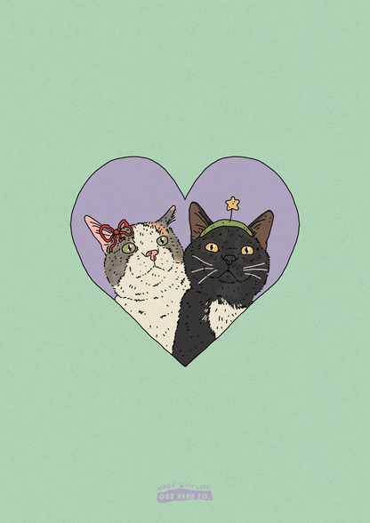 Custom Pet-In-A-Heart Portrait