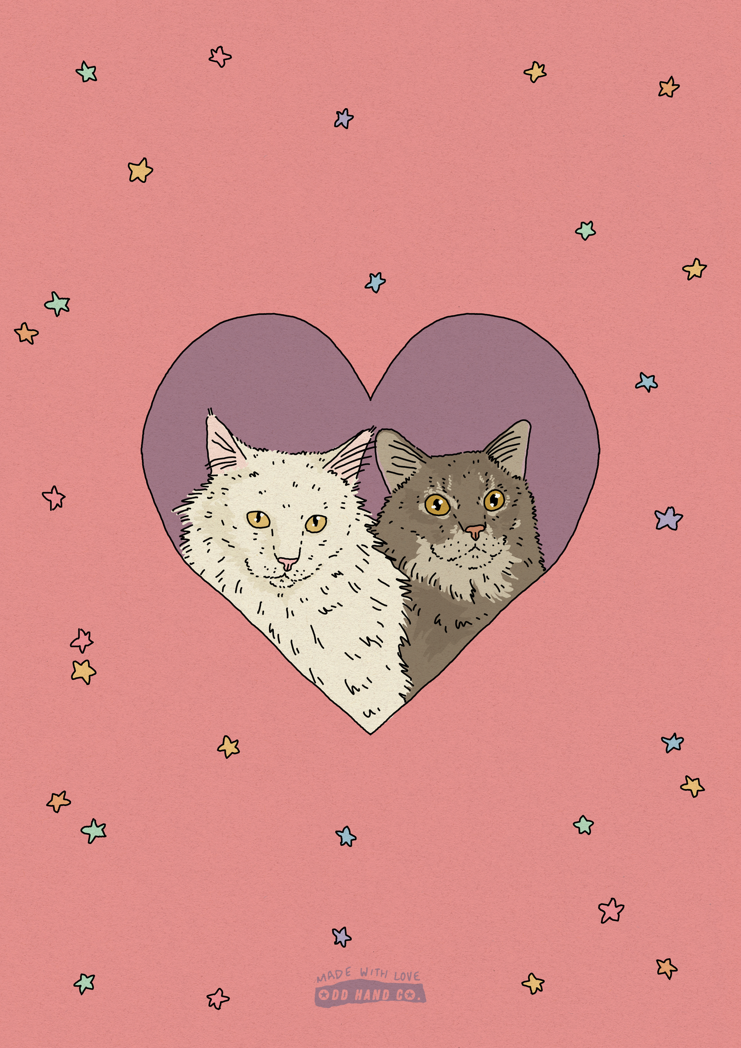Custom Pet-In-A-Heart Portrait