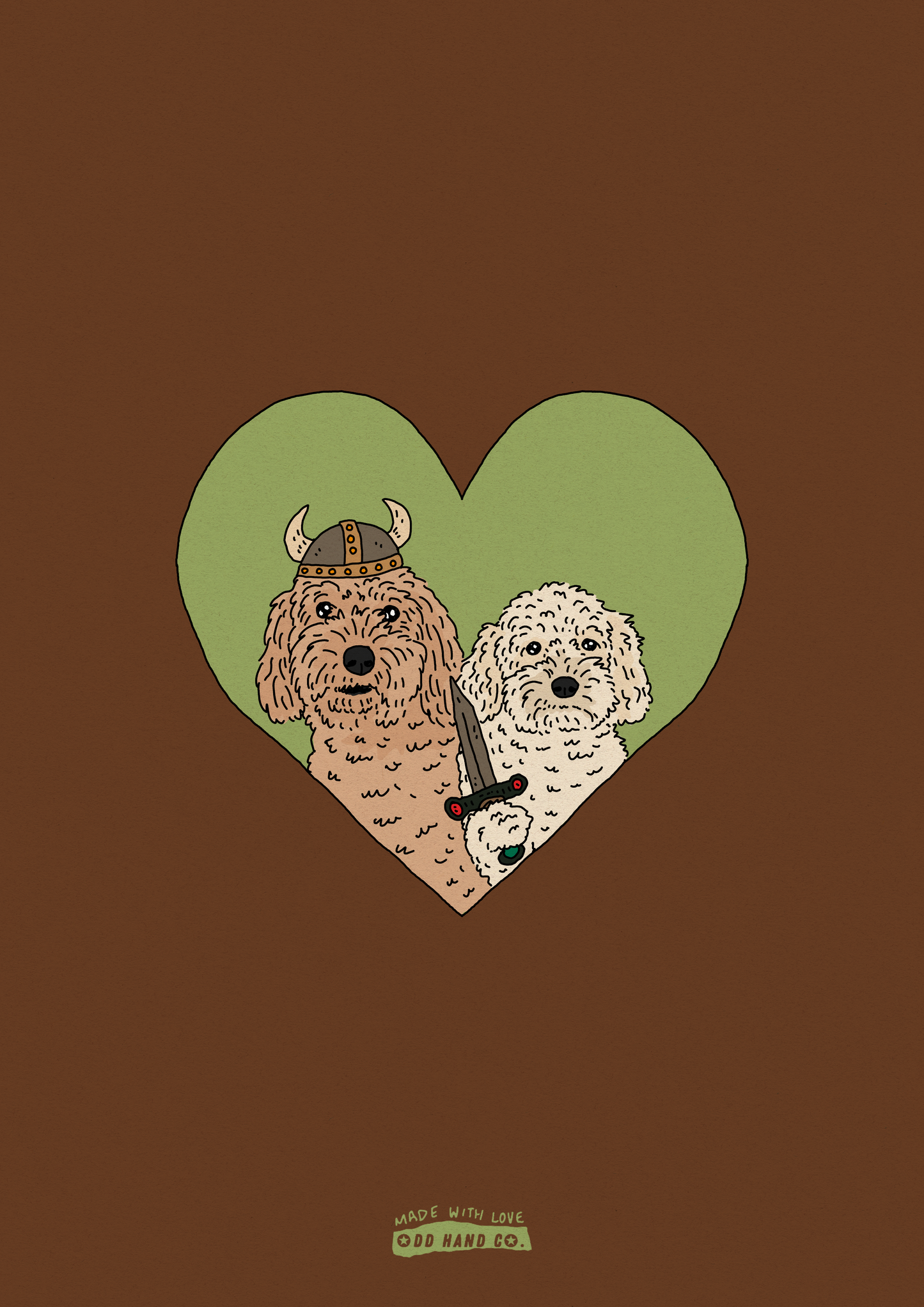 Custom Pet-In-A-Heart Portrait