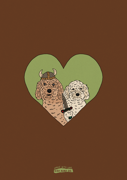 Custom Pet-In-A-Heart Portrait