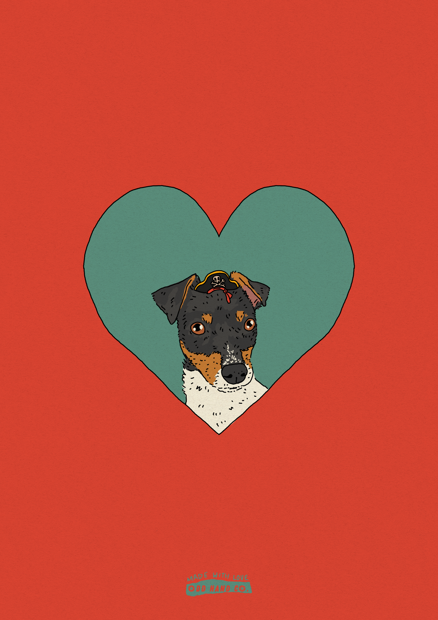 Custom Pet-In-A-Heart Portrait