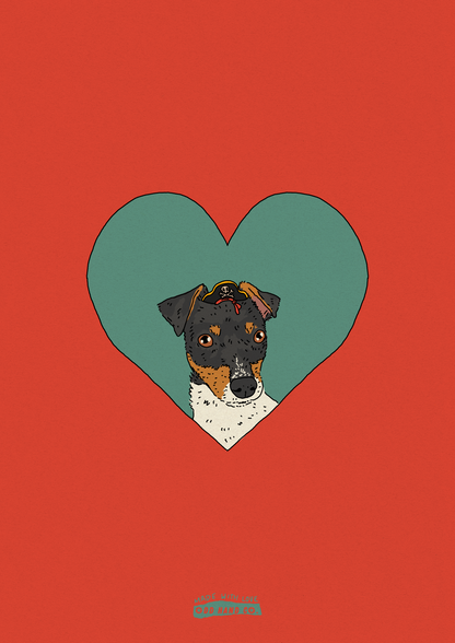 Custom Pet-In-A-Heart Portrait