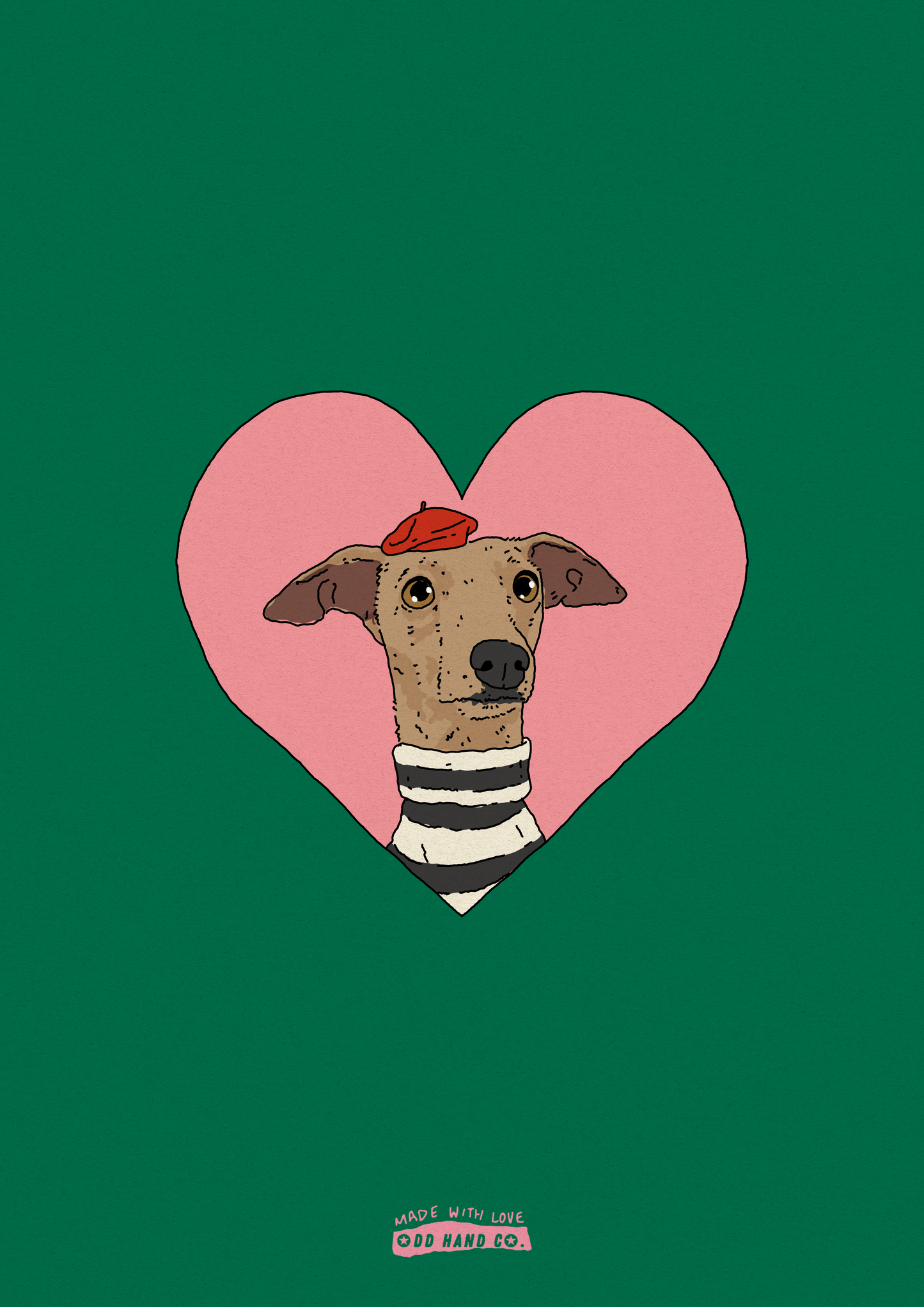 Custom Pet-In-A-Heart Portrait