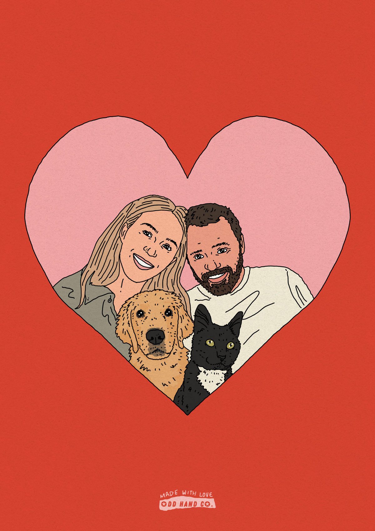 Lovers-in-a-Heart Portrait