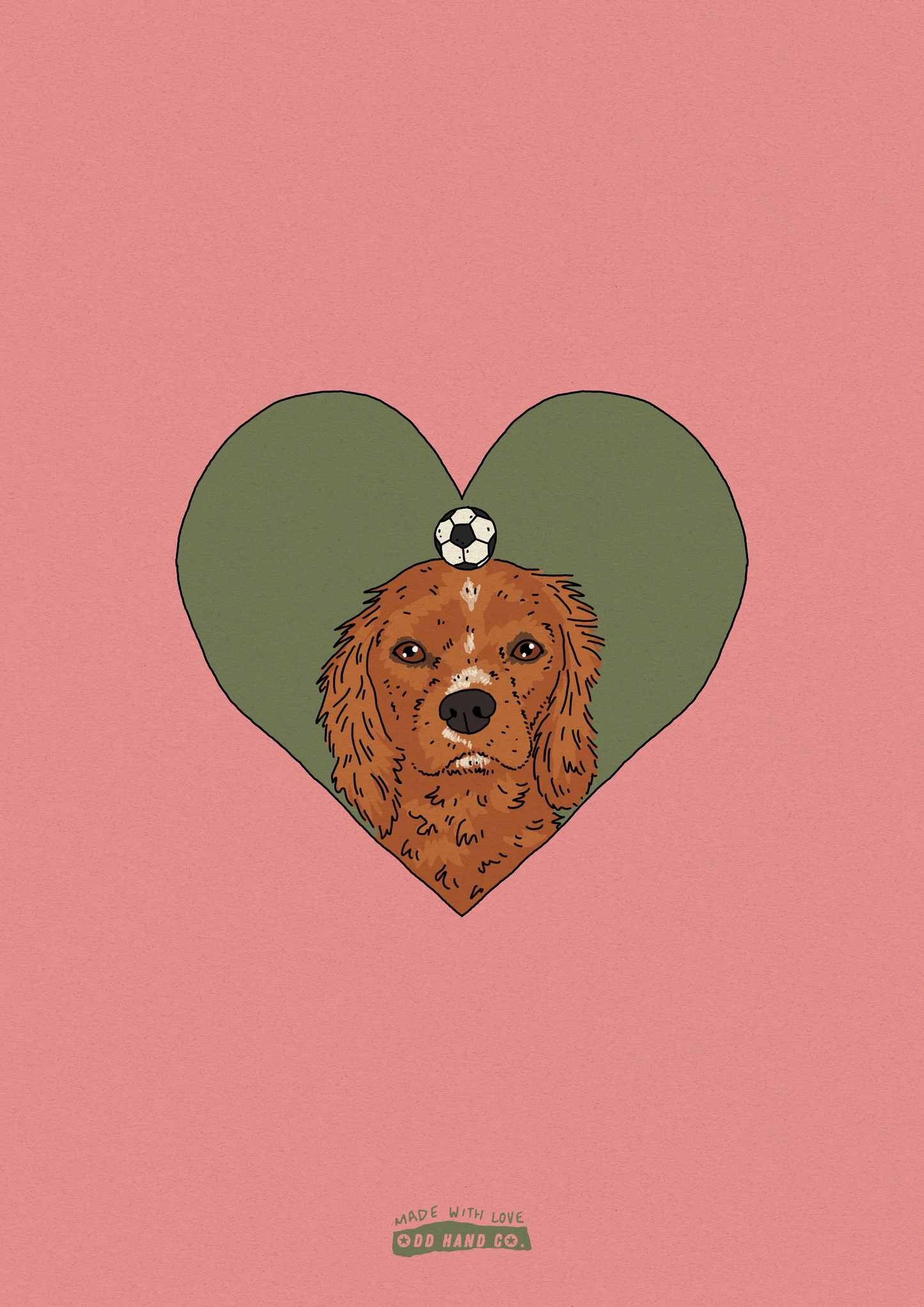 Custom Pet-In-A-Heart Portrait
