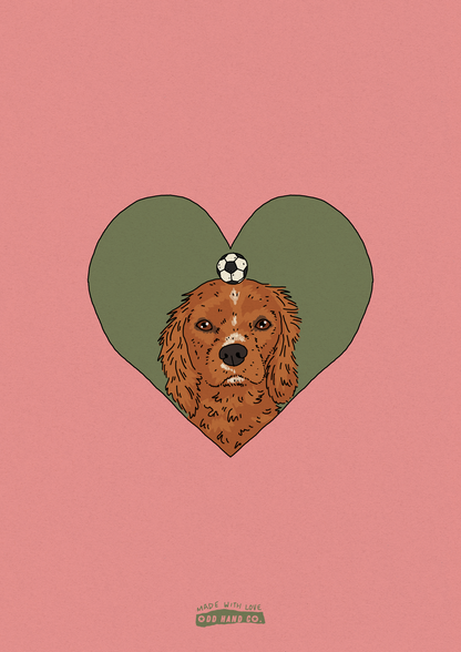 Custom Pet-In-A-Heart Portrait