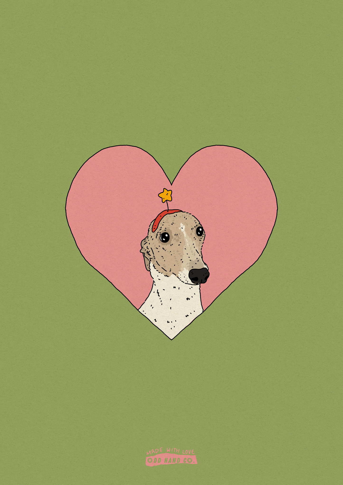 Custom Pet-In-A-Heart Portrait