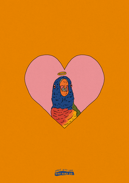 Custom Pet-In-A-Heart Portrait