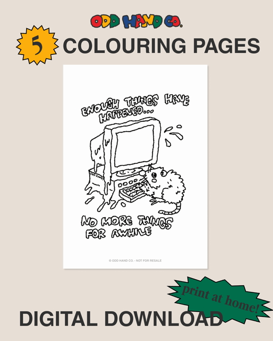 Digital: Rat Colouring Pages