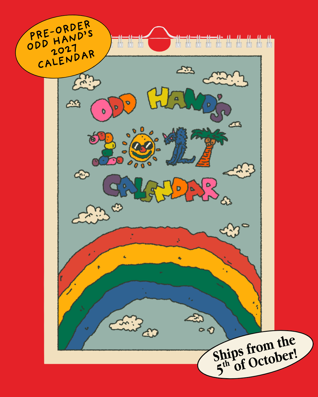 Odd Hand's 2027 Calendar