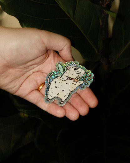Fairy Mouse Holographic Sticker