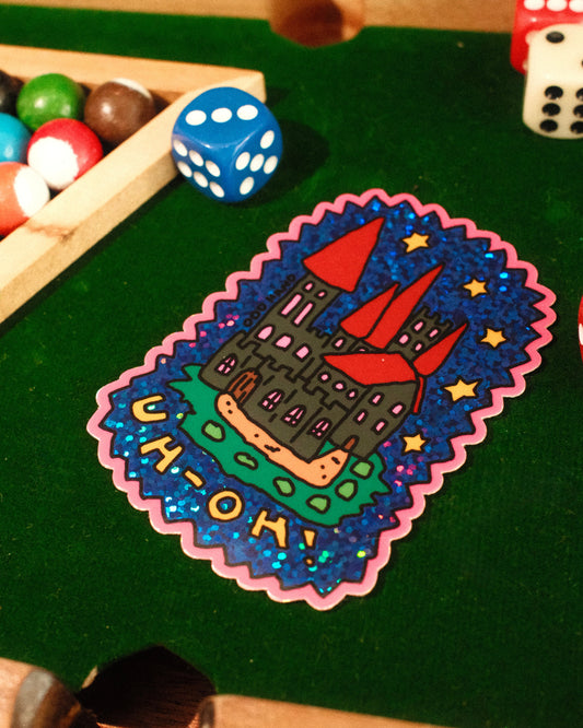 Uh-Oh Holographic Sticker