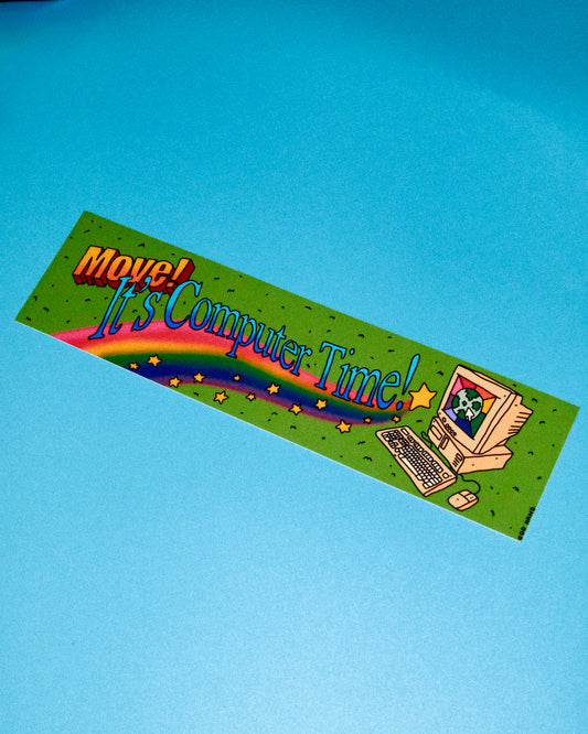 Computer Time Bumper Sticker