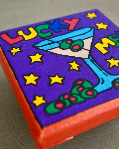 Lucky Me! - Original Artwork - 10cm x 10cm