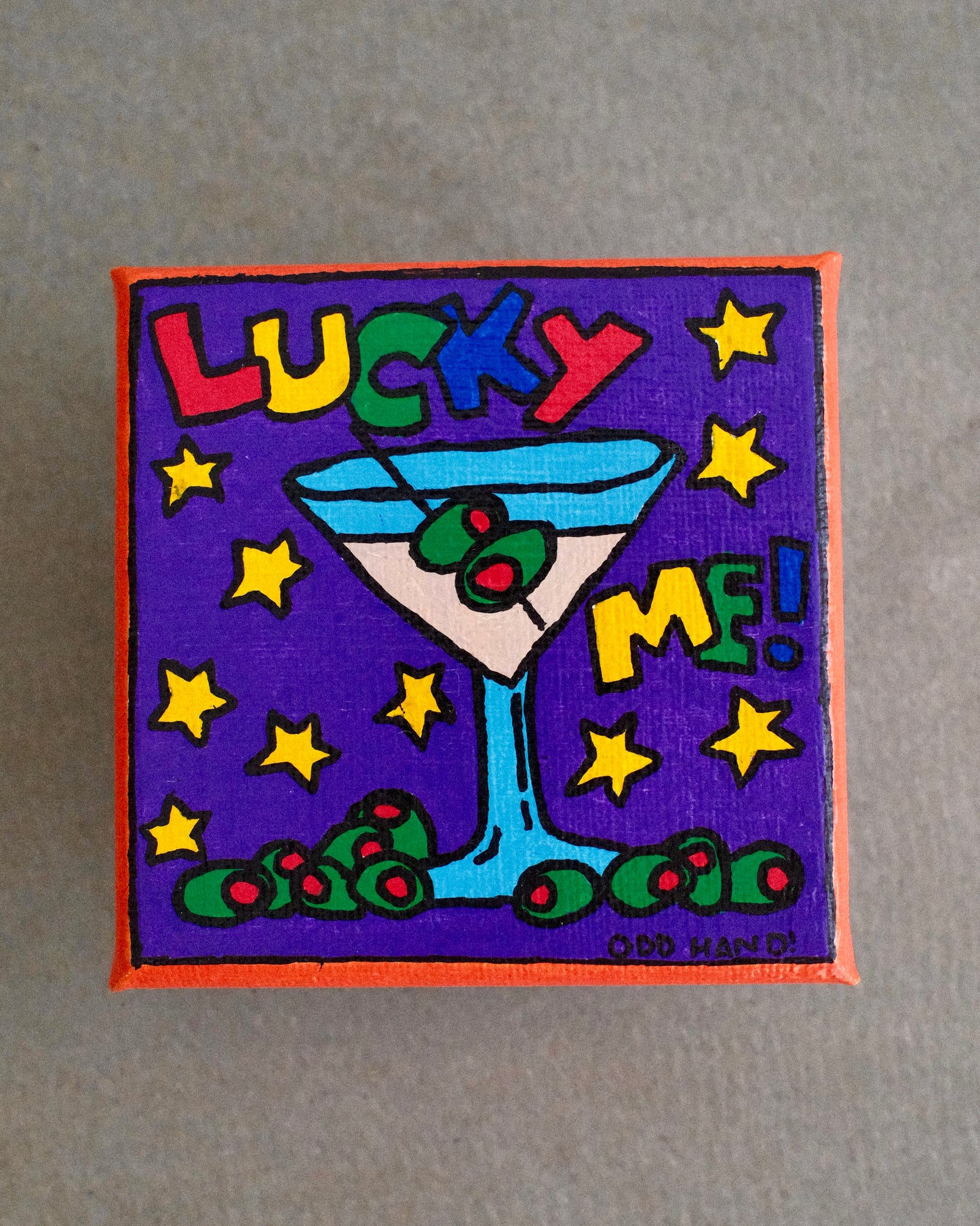 Lucky Me! - Original Artwork - 10cm x 10cm