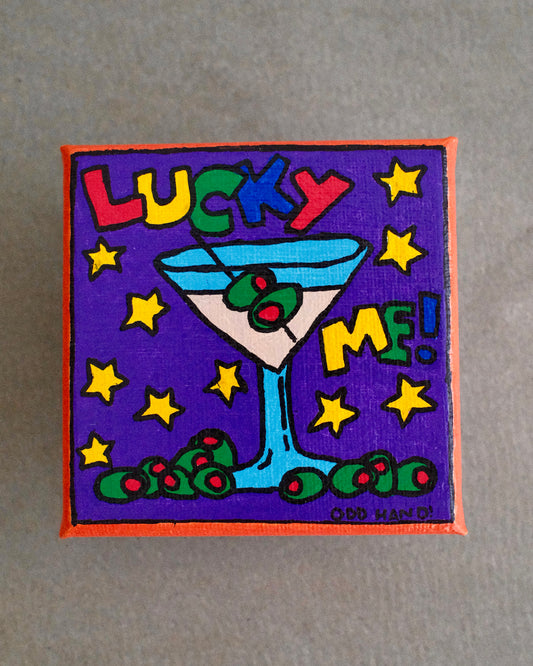 Lucky Me! - Original Artwork - 10cm x 10cm