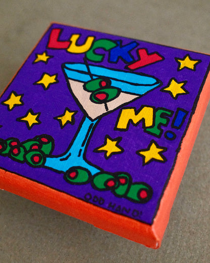 Lucky Me! - Original Artwork - 10cm x 10cm