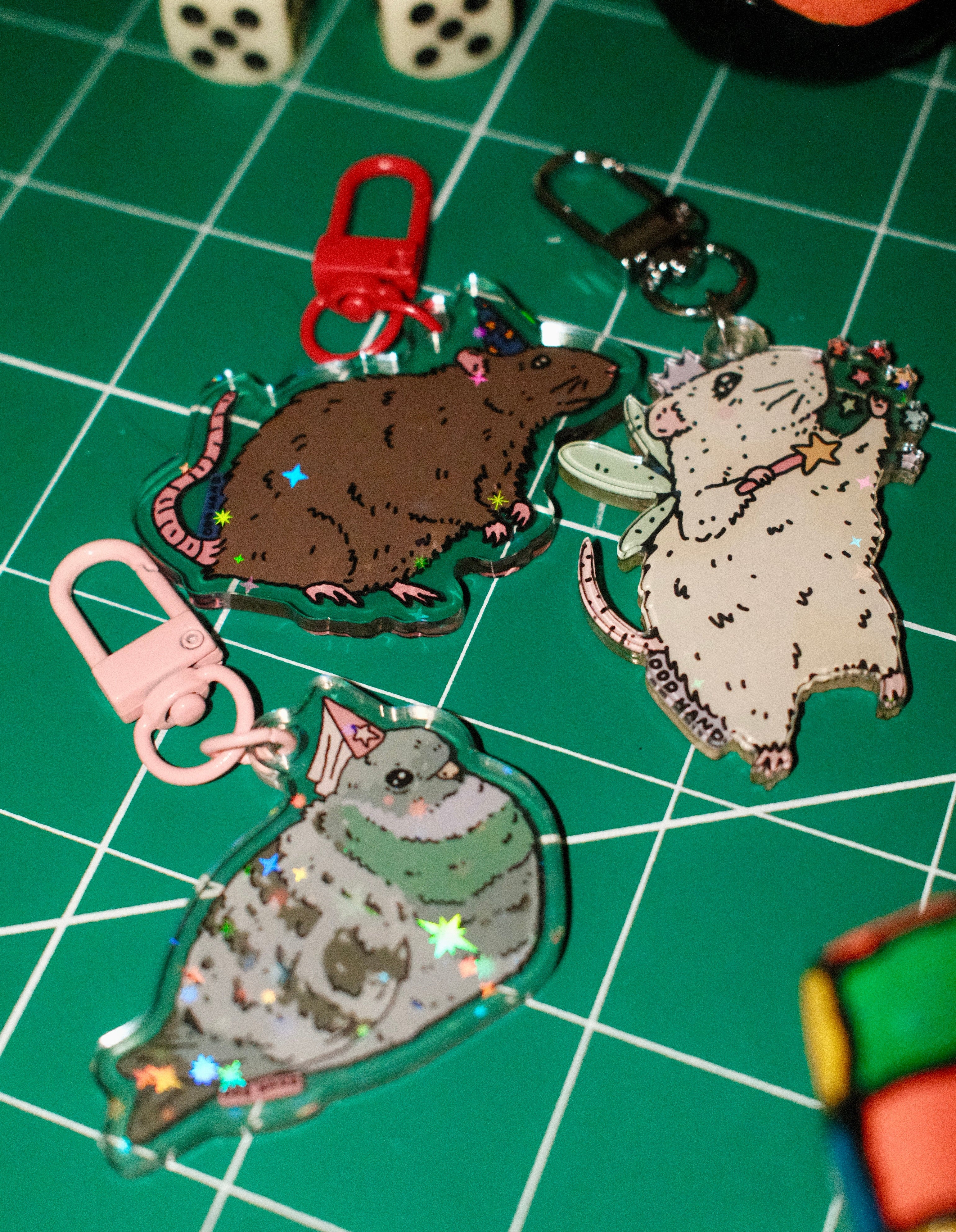 Rat Wizard Keychain – ODD HAND CO.