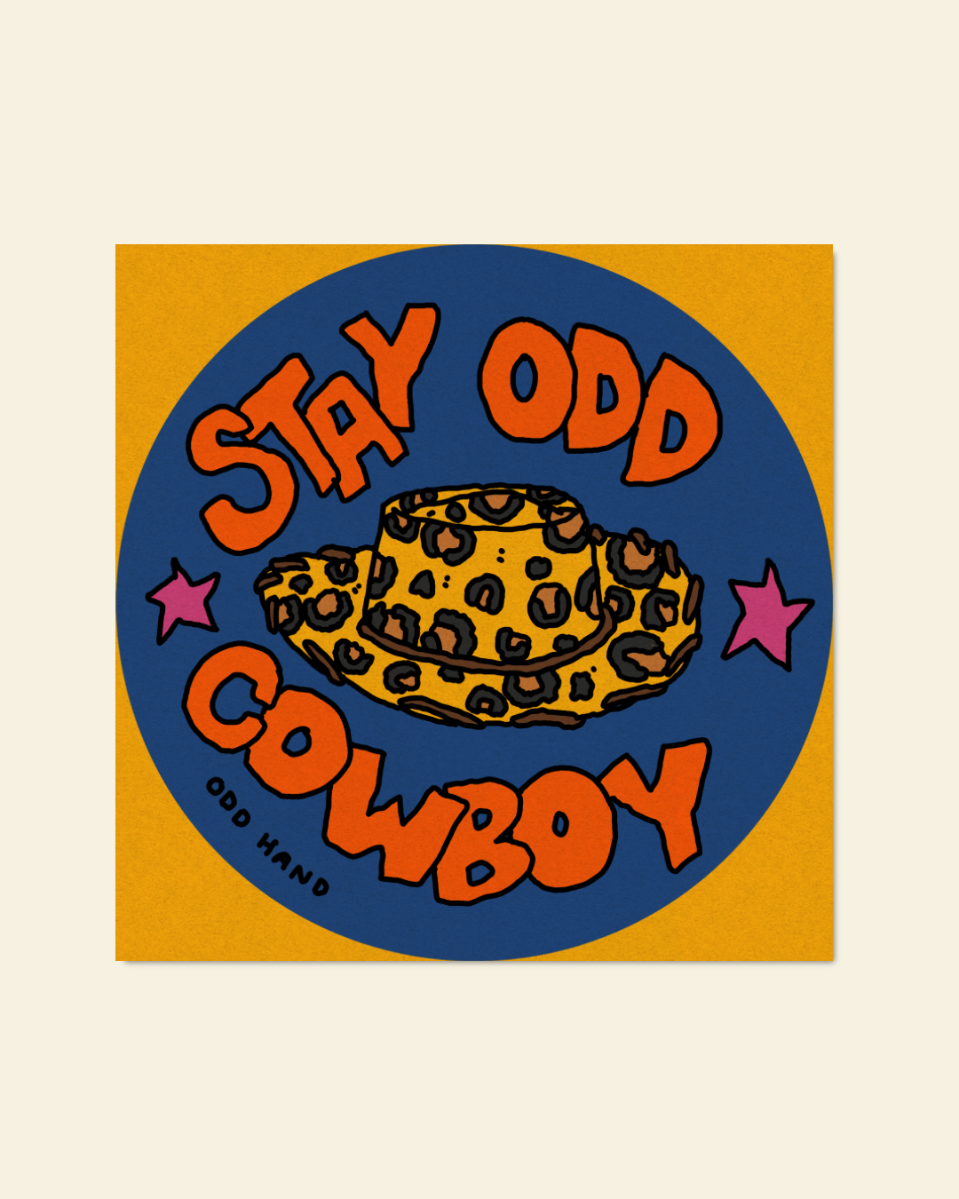 Stay Odd Cowboy Print