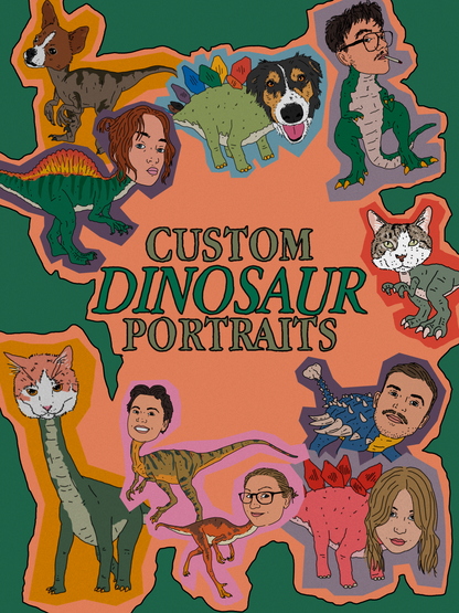 Custom Dinosaur Portrait