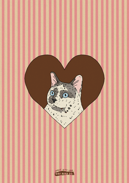 Custom Pet-In-A-Heart Portrait