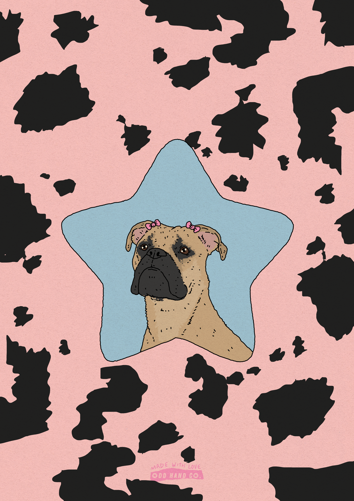 Custom Pet Star Portrait