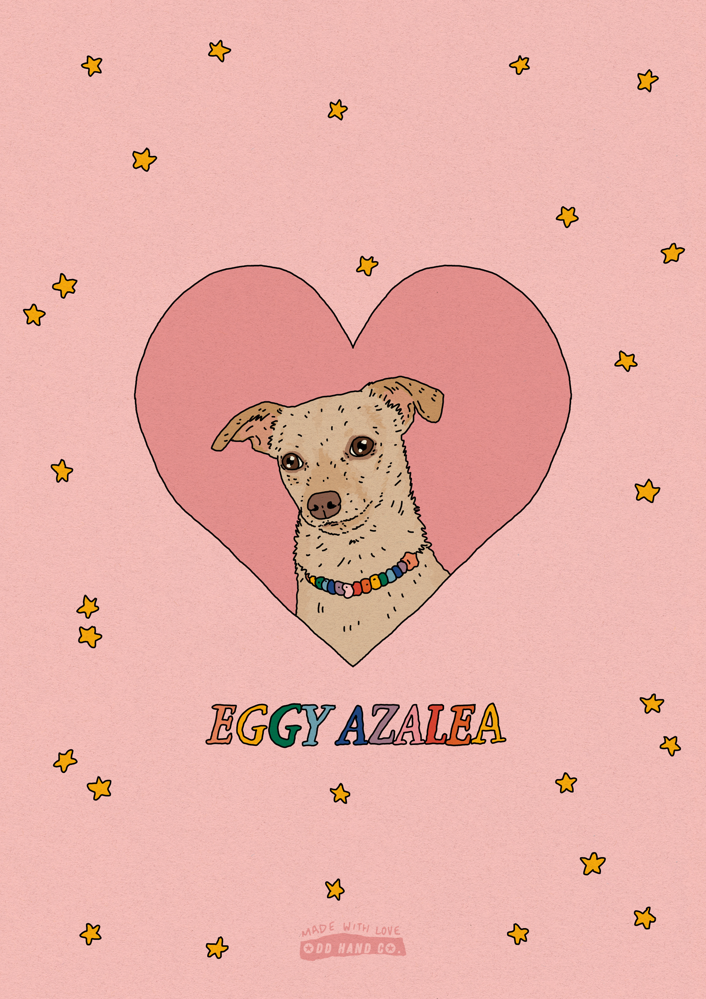 Custom Pet-In-A-Heart Portrait