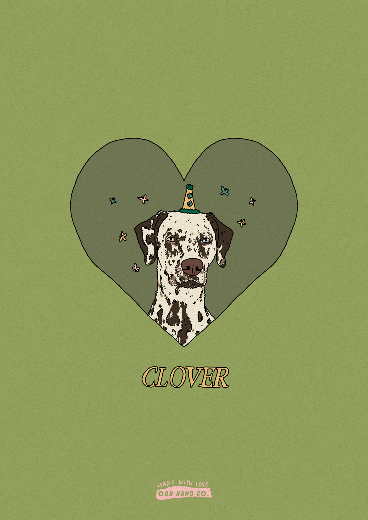 Custom Pet-In-A-Heart Portrait