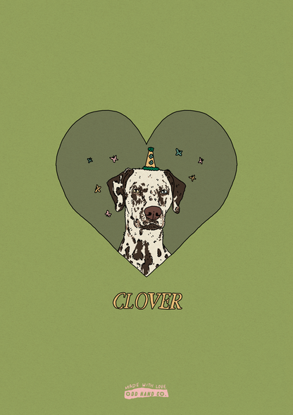Custom Pet-In-A-Heart Portrait
