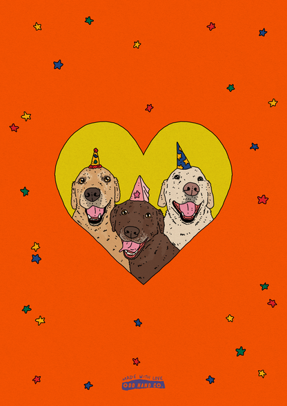 Custom Pet-In-A-Heart Portrait