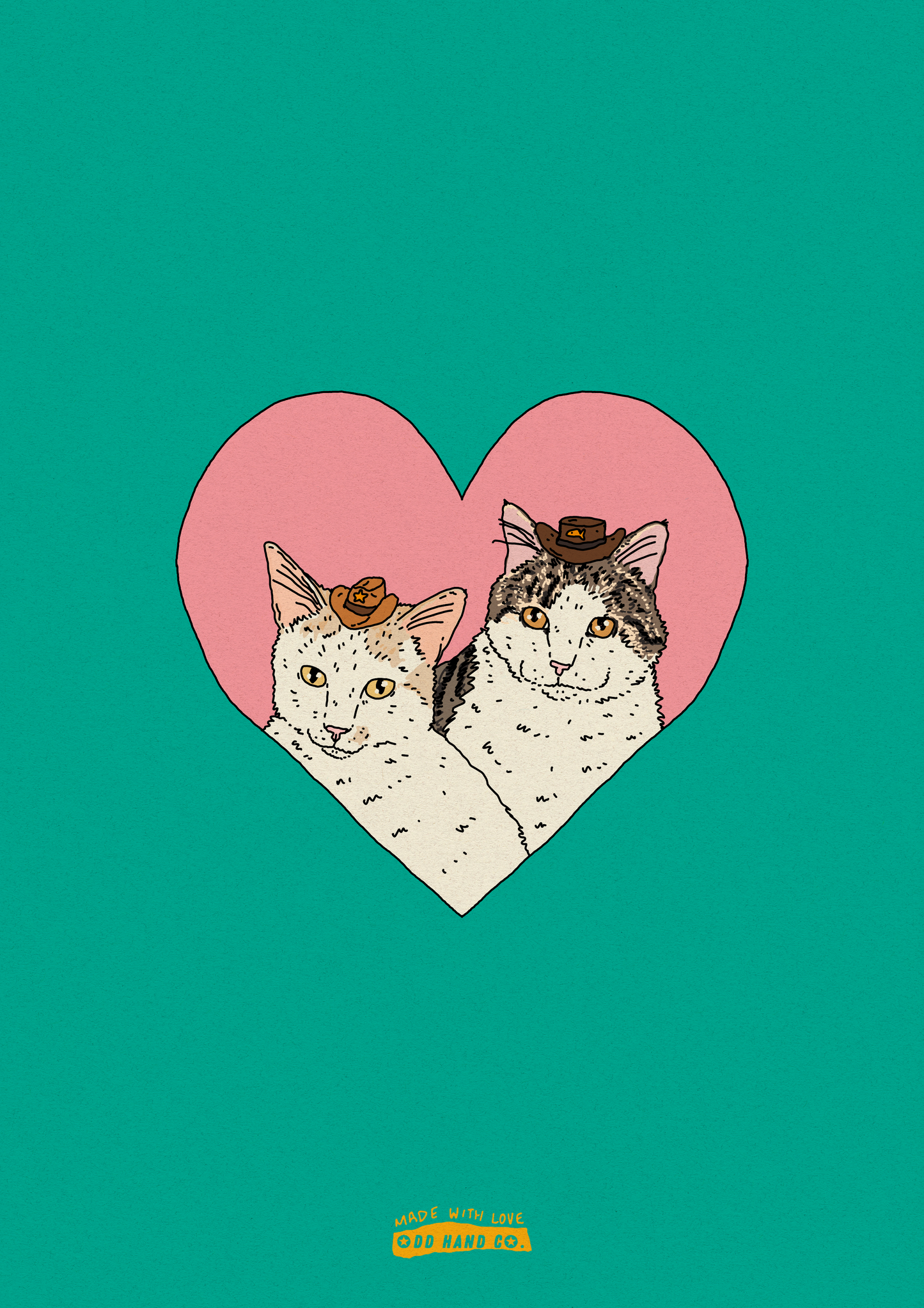 Custom Pet-In-A-Heart Portrait