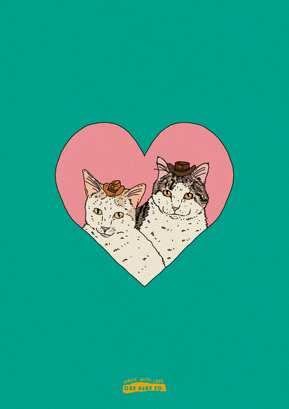 Custom Pet-In-A-Heart Portrait