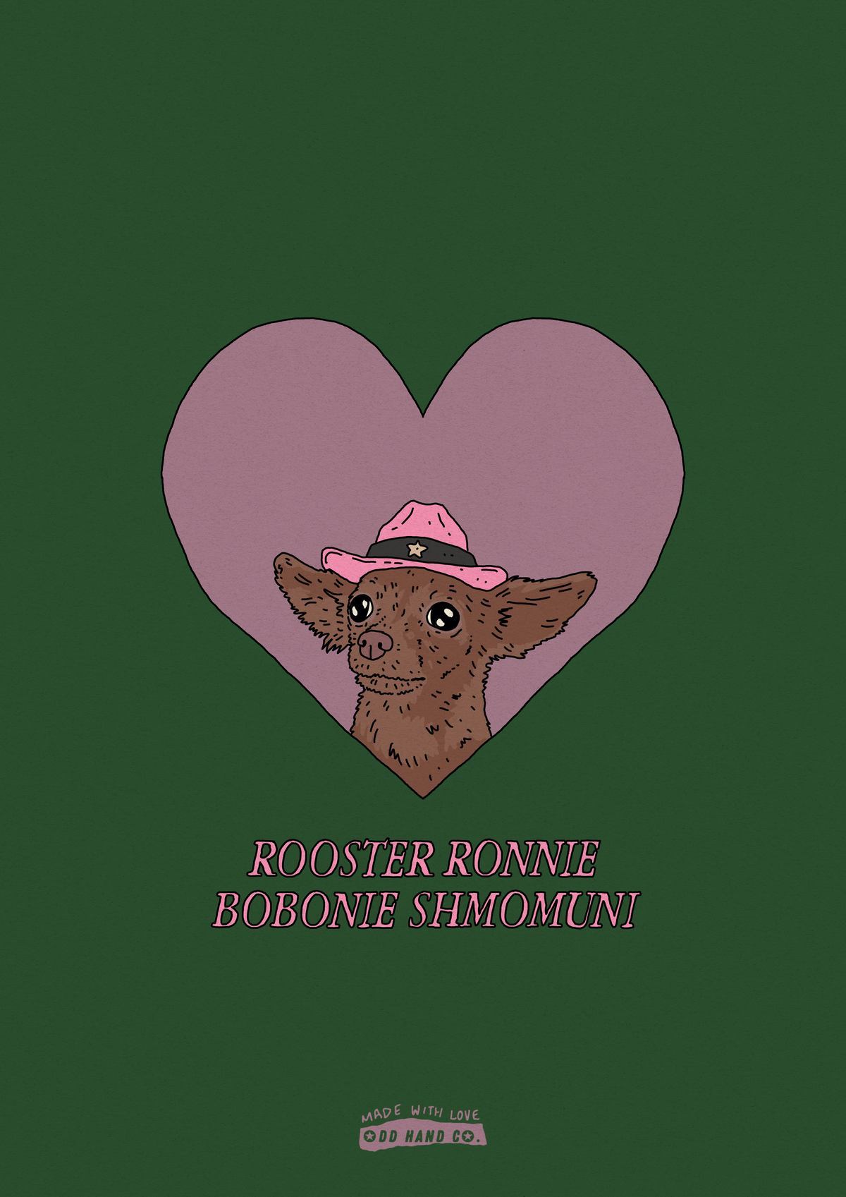 Custom Pet-In-A-Heart Portrait