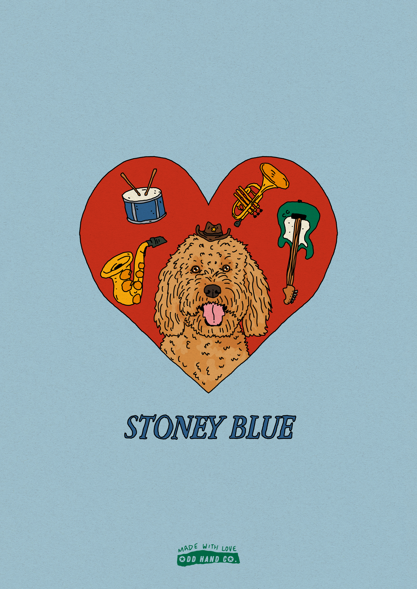 Custom Pet-In-A-Heart Portrait