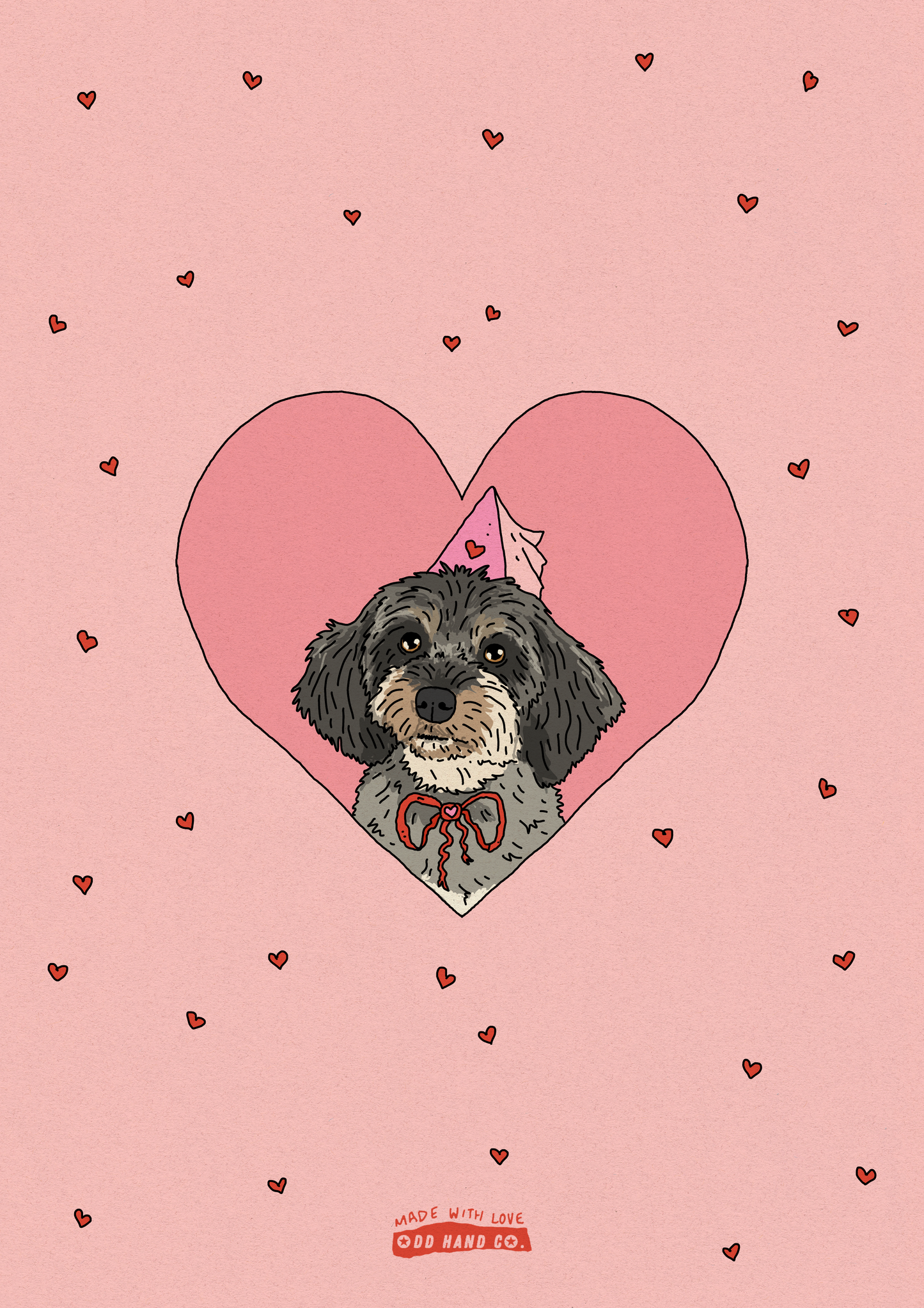 Custom Pet-In-A-Heart Portrait