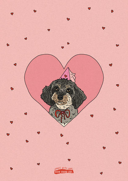 Custom Pet-In-A-Heart Portrait
