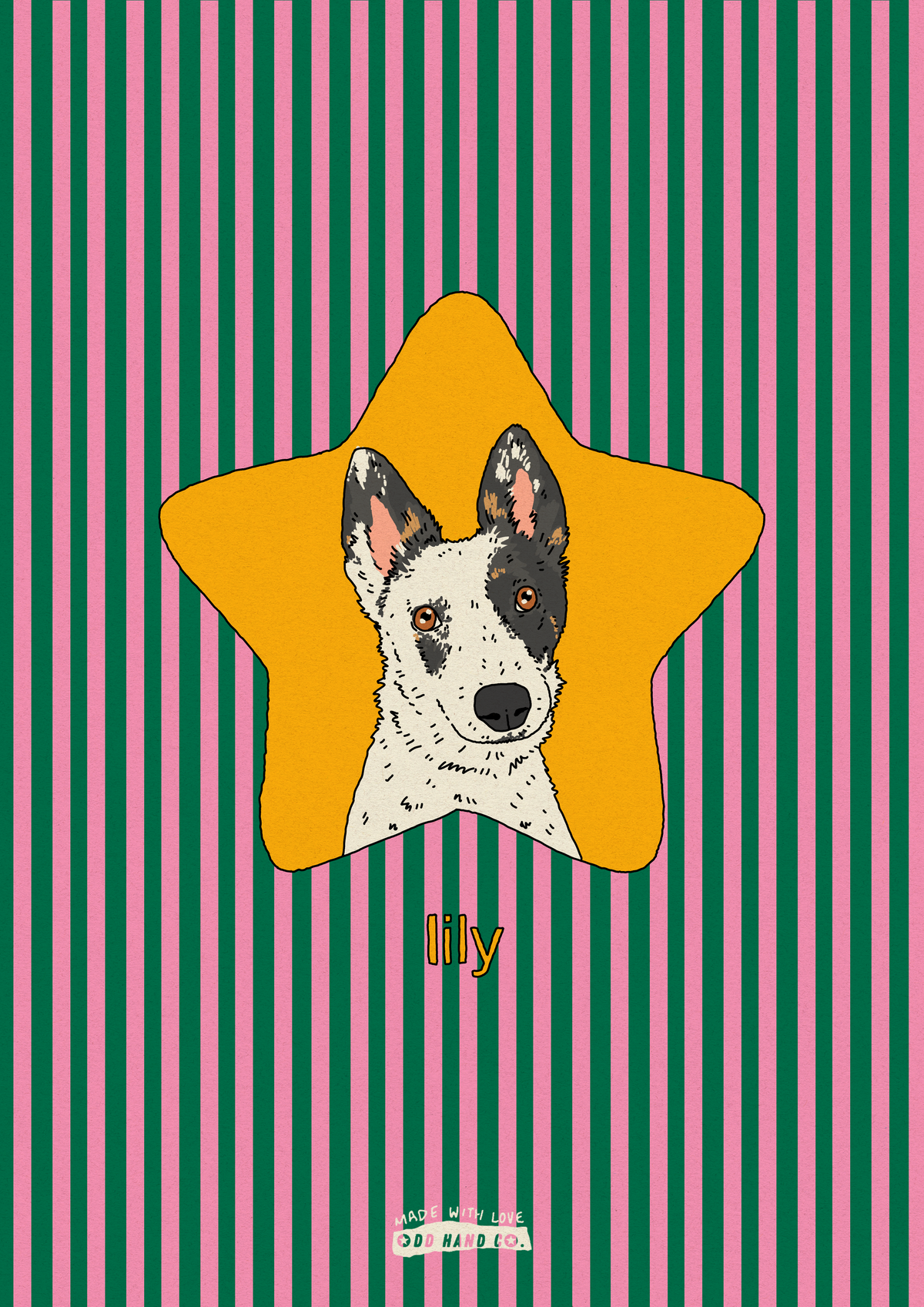 Custom Pet Star Portrait
