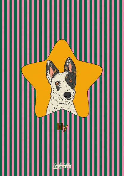 Custom Pet Star Portrait