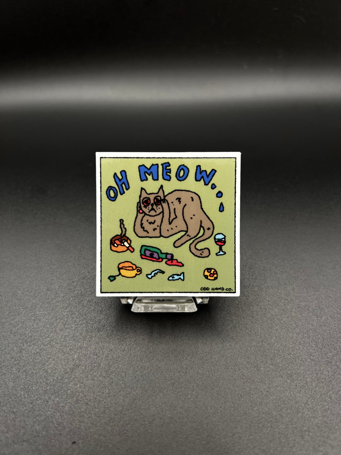Oh Meow Cat Sticker