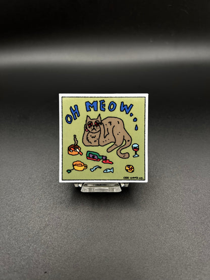 Oh Meow Cat Sticker
