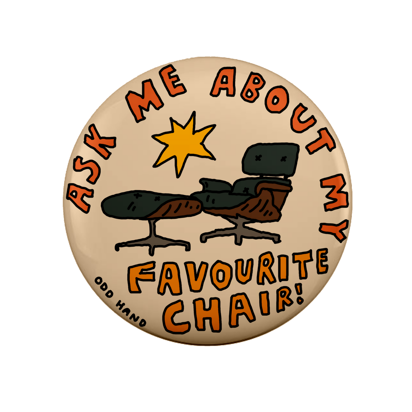 Odd Hand Badges (4 Pack)